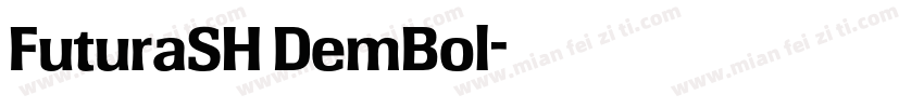 FuturaSH DemBol字体转换